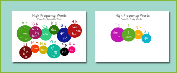 Phase 2 High-Frequency Words, EYFS, KS1 | Free Early Years & Primary