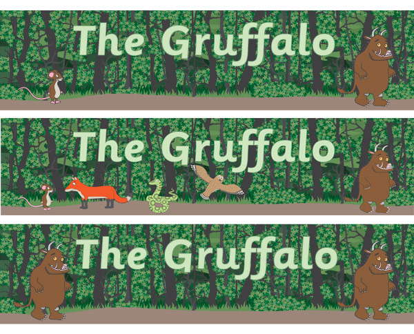 Early Learning Resources Gruffalo Display Posters