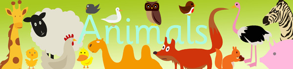 Early Learning Resources Animals Display Poster - Free Early Years and