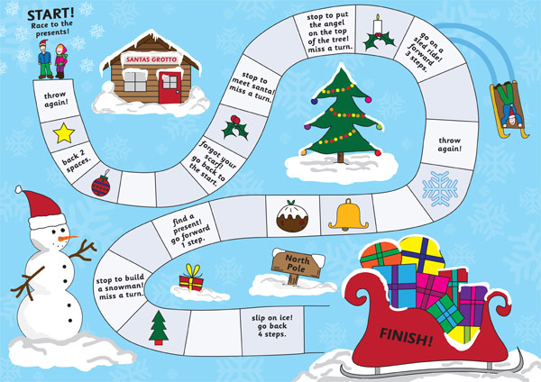 Christmas Board Game (eyfs, ks1)  Free Early Years 