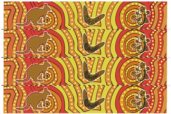 Early Learning Resources Aboriginal Art Themed Display Border