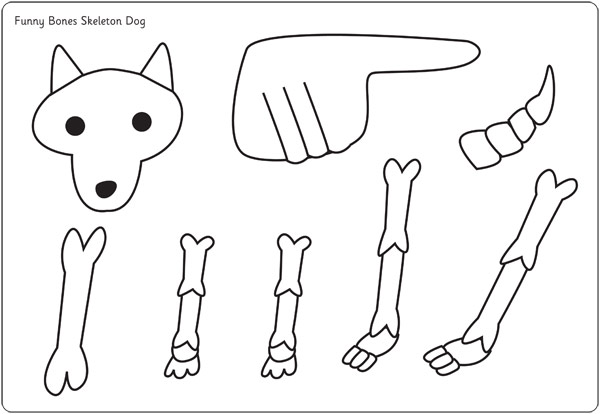 Early Learning Resources Funny Bones Moving Dog Cut-Out Poster
