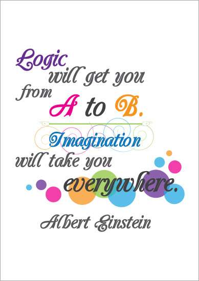 Inspirational Quotation Poster: Albert Einstein  Free 