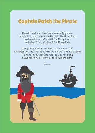 Captain Patch the Pirate Song | Free Early Years &amp; Primary Teaching ...