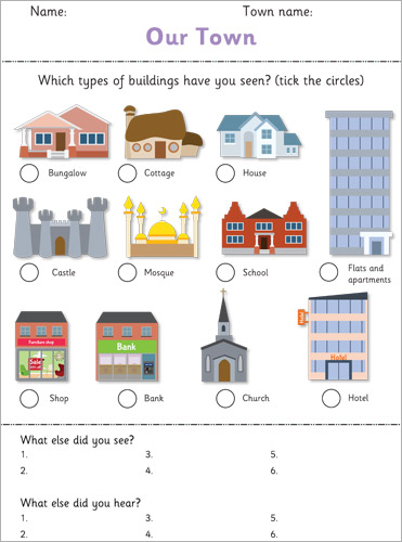 Early Learning Resources House Observation Sheet