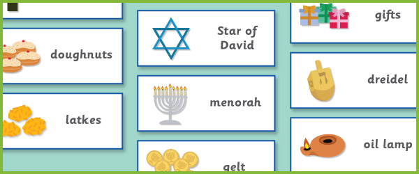 Hanukkah Topic Cards  Free Early Years & Primary Teaching 