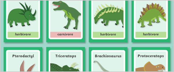 Early Learning Resources Feeding Dinosaurs Target Game (Herbivores and ...