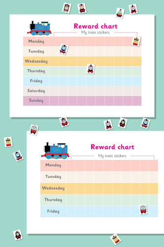 Early Learning Resources Train Reward Chart - Free Early Years and ...